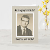 パパ-誕生日のように見え、臭いがして下さい カード (黄色い花)