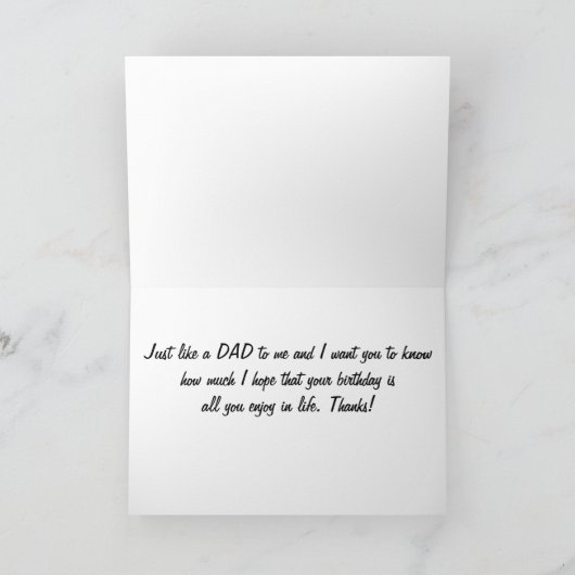 **パパ***誕生日 カード (内部)