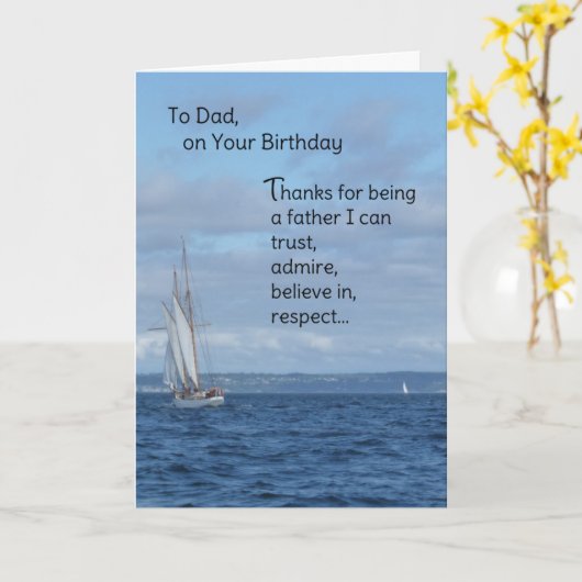 パパ、誕生日 カード (黄色い花)