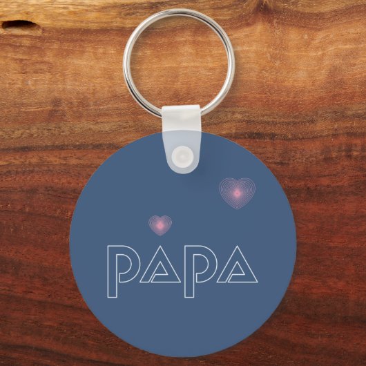 パパ、誘導灯 キーホルダー (正面)