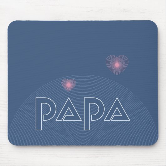 パパ、誘導灯 マウスパッド (正面)