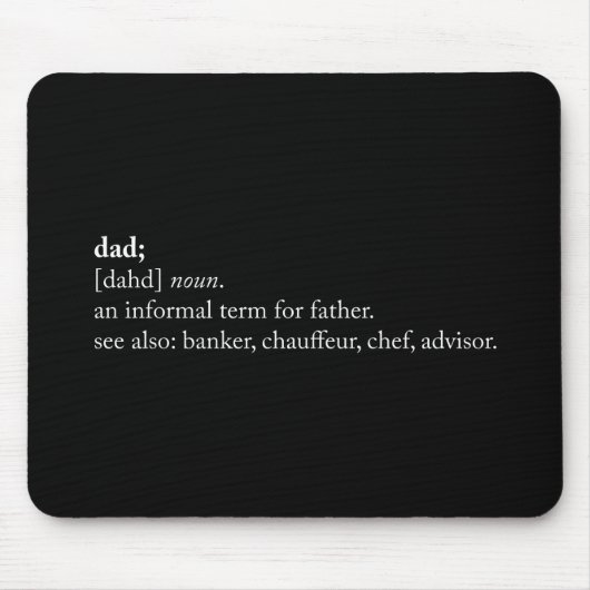 パパ-辞書定義 マウスパッド (正面)