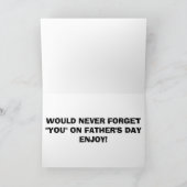 **パパ**馬は「父忘れの日は決してしない」 カード (内部)