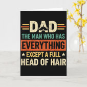 パパ　髪の毛以外は全てを持っている人 カード (黄色い花)