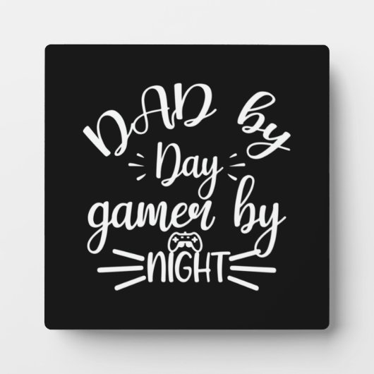 パパ（1日）、ゲーマー（1泊） – ビデおもしろいオゲーム フォトプラーク (正面)