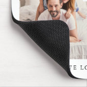 パパ | 2枚のモダンフォトグリッド マウスパッド (コーナー)