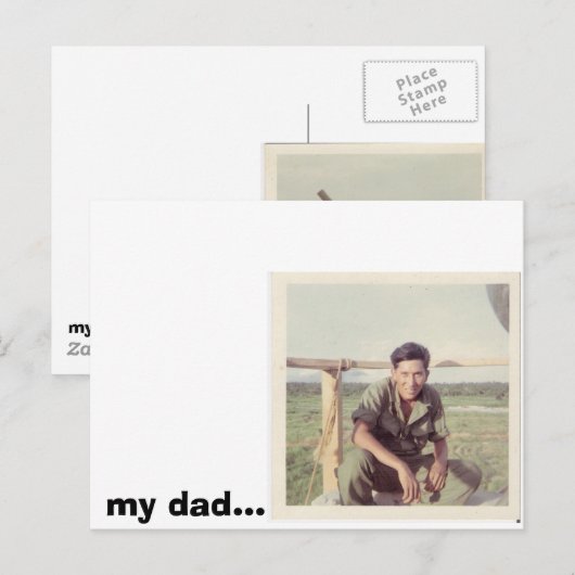 パパ%20004、パパ... ポストカード (正面/裏面)