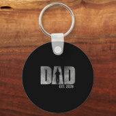 パパ 2026年予定 父親 2026年 新しいパパ 2026年ロード中 キーホルダー (正面)