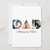 パパ: Always My Hero 招待状 (正面)