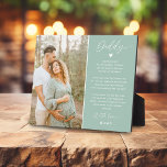 パパ | Daddy from Bump Keepsake Photo Plake フォトプラーク<br><div class="desc">Daddy from Bump – この記念コンテンポラリー的な写真のプラークは、この父親の日のパパのための完璧な贈り物である！背景は任意の色に変更することができ、メッセージ/詩は自分の個人的なカスタマイズようにすることができる。誕生日や記念日、クリスマスの特別な贈り物にもなる。</div>
