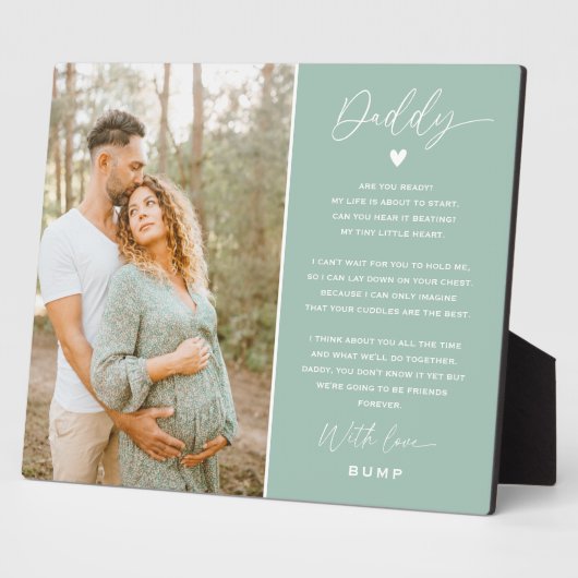 パパ | Daddy from Bump Keepsake Photo Plake フォトプラーク (側面)