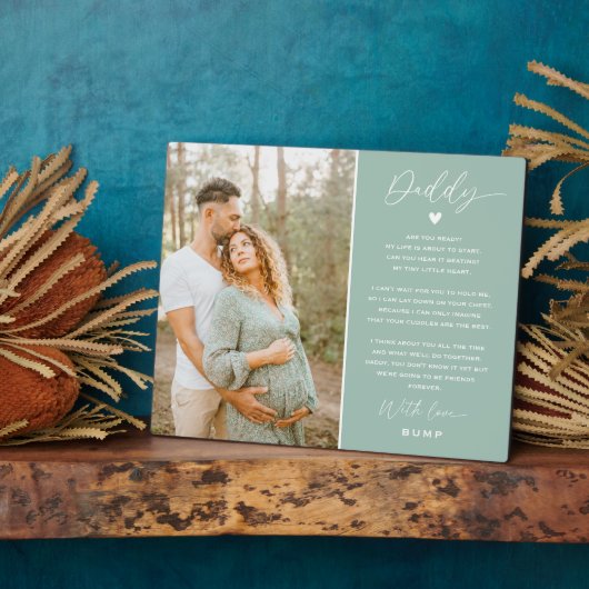 パパ | Daddy from Bump Keepsake Photo Plake フォトプラーク (側面)