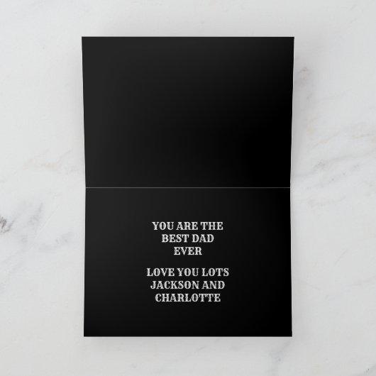 パパ EST 3 フォト カード (内部)