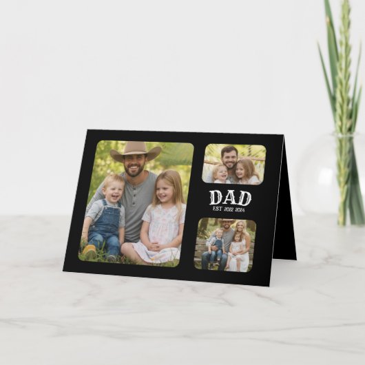 パパ EST 3 フォト カード (正面)