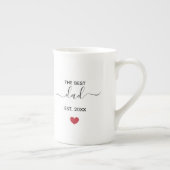 パパ「est year」の骨中国マグ ボーンチャイナマグカップ (右)