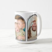 パパ | Faters Dayフォトコラージュ&文字アーモダンチ コーヒーマグカップ (正面右)