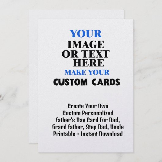 パパ#Fathersday用のカスタム独自のカードの作成 招待状 (正面/裏面)