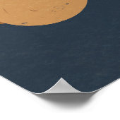 パパ- Happy Father's Dayネイビーブルー ポスター (角)