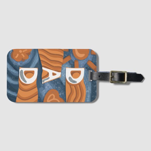 パパ- Happy Father's Day ラゲッジタグ (正面横)