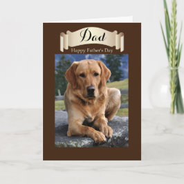 パパ/ Happy Father's Day - Golden Lab カード