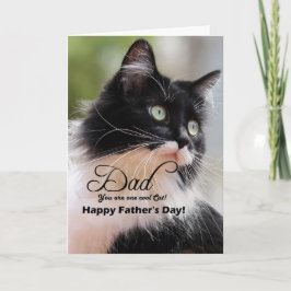 パパ/ Happy Father's Day - Tuxedo Cat カード