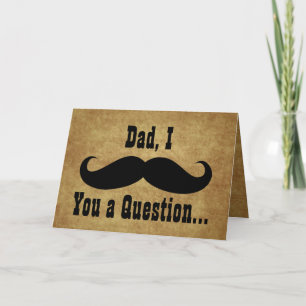 パパ、I mustache you a question、父の日のカード カード