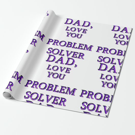 パパ、LOVE YOU PROBLEM SOLVER 2 ラッピングペーパー (アンロールド)