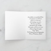 パパ- Merry Christmas – ホワイトウルフ シーズンカード (内部)