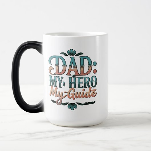 パパ: My Hero, My Guide - 15 oz Morphing Mug モーフィングマグカップ (左)