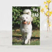 ****パパ*** U毎日の幸せな誕生日愛 カード (黄色い花)