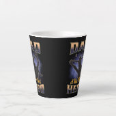 パパA息子のファーストヒーロー カフェラテマグ (正面)