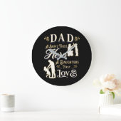 パパA息子の最初の娘の最初の愛 ラージ壁時計 (ホーム)