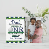 パパA Hole A Hole In One Father's Dayフォトカード (スタンド正面)