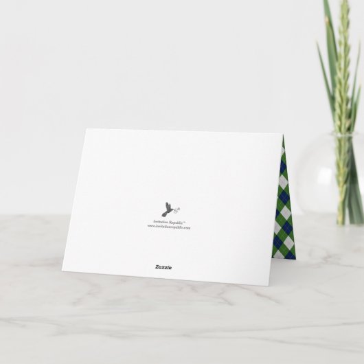 パパA Hole In One Father's Day Photo カード (裏面)