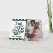 パパA Hole In One Father's Day Photo カード (正面)