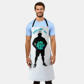 パパBod燃料グおもしろいリング エプロン (着用した状態)