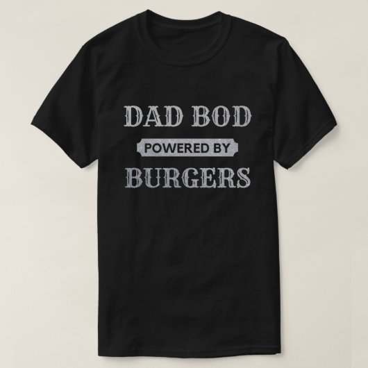 パパBod Powered By BurgersグリッターTシャツ Tシャツ (デザイン正面)