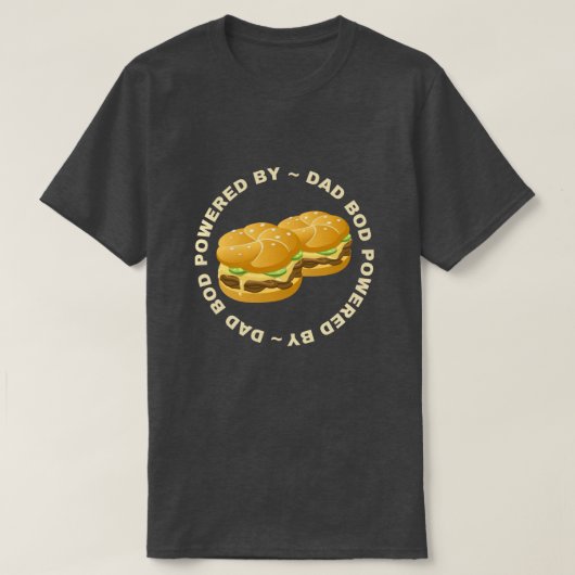 パパBod Powered By Burgers Tシャツ (デザイン正面)