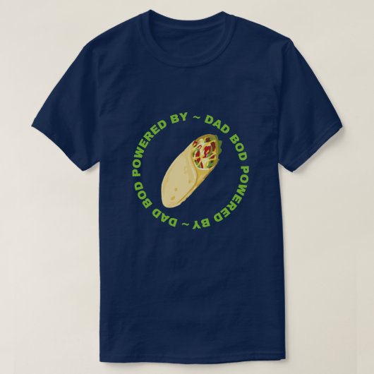 パパBod Powered By Burritos Tシャツ (デザイン正面)