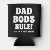 パパBODSルールのクおもしろいロパーソナライズされたーラー 缶クーラー (正面)