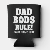 パパBODSルールのクおもしろいロパーソナライズされたーラー 缶クーラー (裏面)