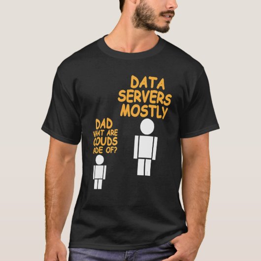 パパData Admin Presentで作成されたクラウド Tシャツ (正面)