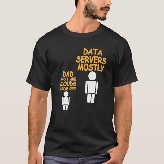 パパData Admin Presentで作成されたクラウド Tシャツ (正面)