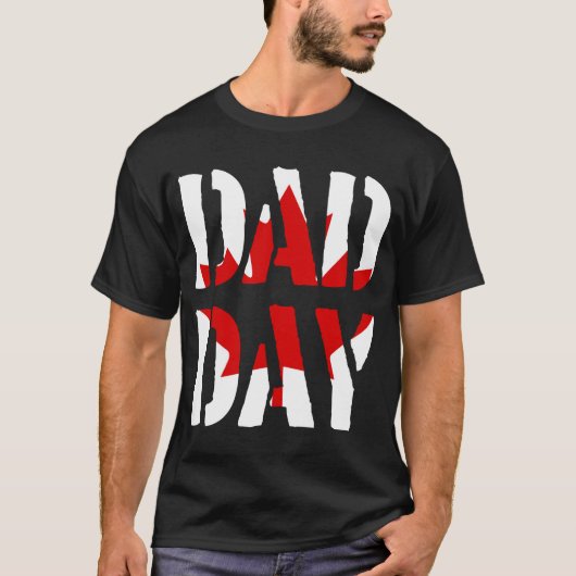 パパDAYカナダおめでとう父の日！ Tシャツ (正面)
