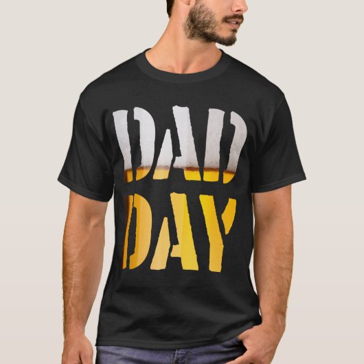 パパDAY Beer Happy Father's day! Tシャツ (正面)