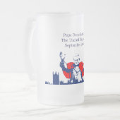 パパen Sagrada Família フロストグラスビールジョッキ (正面左)