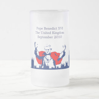 パパen Sagrada Família フロストグラスビールジョッキ