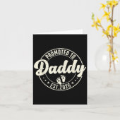 パパEstに昇格。ベビー発表 カード (黄色い花)