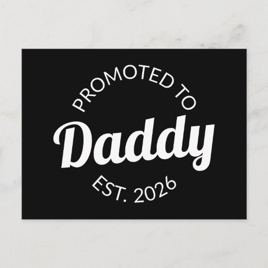 パパEstに昇格。2026I ポストカード (正面)