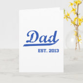 パパEST. 2013新しいパパベビー父の日の贈り物 カード (黄色い花)